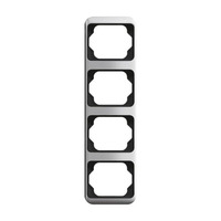 Busch-Jaeger Abdeckrahmen vierfach Rahmen senkrecht alpha titan, Retail