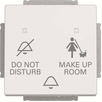 Busch-Jaeger Klingeltasteneinsatz Do Not Disturb Make Up Room, Taster weiß, Retail