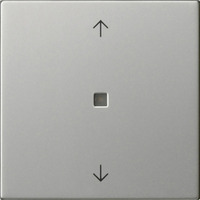 Gira Wippe einfach mit Pfeilsymbolen und Kontrollfenster edelstahl, Retail