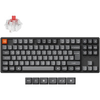 Keychron K8 Max, Gaming-Tastatur schwarz/grau, DE-Layout, Keychron Super Red, Aluminiumrahmen, RGB