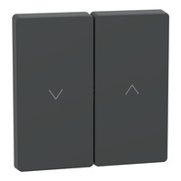 Merten Wippe für Rollladenschalter, einteilige Wippe, lackierter Thermoplast, matt, Typ MEG3855-6034 anthrazit, Retail