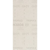 Bosch Professional Expert M480 Netzstruktur-Schleifblatt 93 x 186mm, K240 10 Stück, für Schwingschleifer