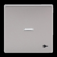 Busch-Jaeger Wippe mit Aufdruck edelstahl, Retail