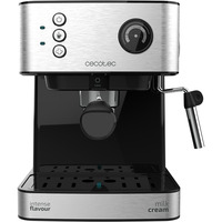 Cecotec Power Espresso 20 Matic Professionale, Espressomaschine edelstahl (gebürstet)/schwarz, 850 Watt
