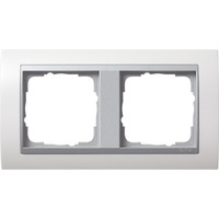 Gira Abdeckrahmen zweifach weiß (glänzend), Retail