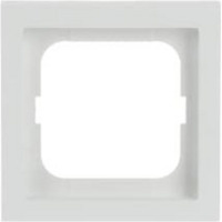 Busch-Jaeger Rahmen einfach zum Abdecken von Schaltern, Tastern und Steckdosen, matt, Kunststoff weiß (matt), Retail