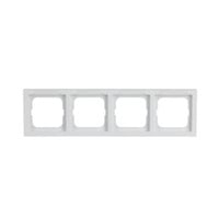 Busch-Jaeger Rahmen vierfach mit Sichtfenster und Beschriftungsträger weiß, Retail