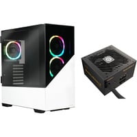 Enermax K8 ARGB + Marblebron II 650W, Tower-Gehäuse weiß, Bundle (Gehäuse + Netzteil)