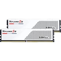 G.Skill DIMM 96 GB DDR5-6000 (2x 48 GB) Dual-Kit, Arbeitsspeicher weiß, F5-6000J3036F48GX2-RS5W, Ripjaws S5, INTEL XMP, AMD EXPO
