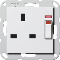 Gira Steckdose mit Kontrolllicht 13 Ampere weiß, Retail