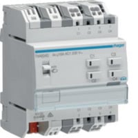 Hager Schalt- und Jalousieausgang KNX 4-fach 16 Ampere C-Last, Aktor Retail