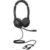 Jabra Evolve2 30 SE, Headset schwarz, Microsoft Teams-Version, USB-C und USB-A, Stereo