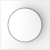 Merten Zentralplatte mit Drehknopf für Dimmer, Typ MEG5250-6035, glänzend, Thermoplast weiß (glänzend), Retail