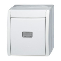 Busch-Jaeger Wechselschalter 2601/6 Wippe mit Beleuchtung weiß, Retail