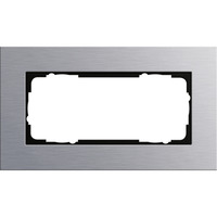 Gira Abdeckrahmen 2-fach Aluminium, Abdeckung aluminium, Retail
