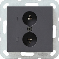 Gira Stereolautsprecher Steckdose anthrazit, Retail