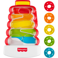 Mattel Rutschspaß Farbring Pyramide Einsteck-Aktivität mit Schaukelbasis 