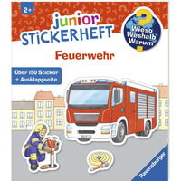 Ravensburger Wieso? Weshalb? Warum? junior Stickerheft - Feuerwehr, Lernbuch 