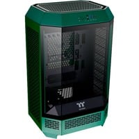 Thermaltake The Tower 300 Racing Green, Tower-Gehäuse dunkelgrün, Tempered Glass