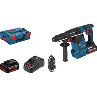 Bosch Akku-Bohrhammer GBH 18V-26 F Professional blau/schwarz, 2x Akku ProCORE18V 8,0Ah, L-BOXX