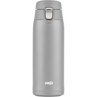 Emsa TRAVEL MUG light Thermobecher 0,4 Liter silber, Flip-Deckel