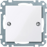 Merten Blindabdeckung mit Klappdeckel System Fläche, Material Thermoplast brillant antibakteriell weiß, Retail