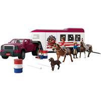 Schleich Horse Club Lakeside Truck mit Anhänger, Spielfahrzeug