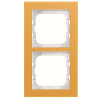 Busch-Jaeger Abdeckrahmen 2-fach, Abdeckung gelb, Retail