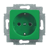 Busch-Jaeger Schuko Steckdosen Einsatz 20 EUCQ-13-212-101 grün, Retail