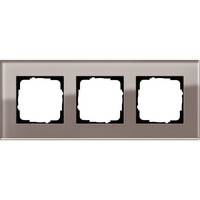 Gira Abdeckrahmen dreifach Esprit Glas Umbra, Abdeckung Retail