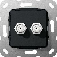 Gira Unterputz Tragring zweifach Satellit, Sat-Anlage Retail