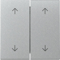 Gira Wippe zweifach mit Pfeilsymbolen aluminium, Retail