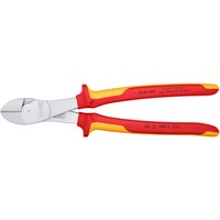 KNIPEX Kraft-Seitenschneider 74 06 250 VDE, Schneid-Zange rot/gelb, Länge 250mm, VDE-geprüft