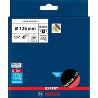 Bosch Professional Expert Multiloch Universalstützteller, mittelhart, Ø125mm, M8+5/16", Schleifteller schwarz, für Exzenterschleifer