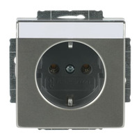 Busch-Jaeger Steckdose CEE 7/3 Typ F 16 Ampere 250 Volt Unterputz edelstahl, Retail