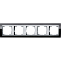 Gira Abdeckrahmen 5fach schwarz, Retail