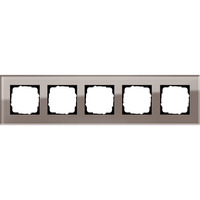 Gira Abdeckrahmen 5fach Esprit Glas Umbra braun, Retail