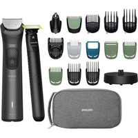 Philips All-in-One Multigroom Trimmer Series 9000 19-in-1, Haarschneider grau, Gesicht, Haar und Körper
