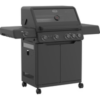 RÖSLE Gasgrill ALLFLAME Hero 4 schwarz, 800° Primezone, Backburner, Vario+ Grillrostsystem