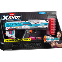 ZURU XSHOT Skins Fury-X, Dartblaster inkl. 40 Half-Darts