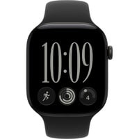 Apple Watch Series 12, Smartwatch schwarz, Aluminium, 46 mm, Sportarmband schwarz S/M