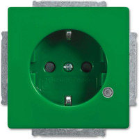 Busch-Jaeger Schuko Steckdoseneinsatz 20 EUCBL-13-84-101 grün, Retail