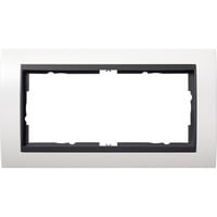 Gira Abdeckrahmen mit Zwischenrahmen und Klemmbefestigung weiß, Retail