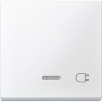 Merten Wippe Kontrollfenster Fenster Schalter und Taster Einsatz einfach Thermoplast matt weiß, Retail