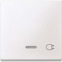 Merten Wippe Kontrollfenster Fenster Schalter und Taster Einsatz einfach Thermoplast matt weiß, Retail