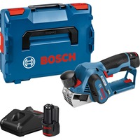 Bosch Akku-Hobel GHO 12V-20 Professional, 12Volt, Elektrohobel blau/schwarz, 2x Li-Ionen Akku 3,0Ah