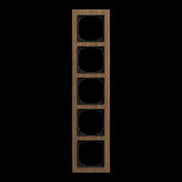 Busch-Jaeger Abdeckrahmen fünffach, Abdeckung holz, Retail