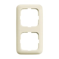 Busch-Jaeger Rahmen zwei-fach, glänzend, Kunststoff, Unterputzmontage, Schutzart IP20, 81 x 152 x 11 mm weiß (glänzend), Retail