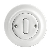 Busch-Jaeger Wechselschalter Einsatz Porzellan 2002/6 UJ-64 weiß, Retail