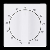 Busch-Jaeger Zentralscheibe stud-ws/mt, Rahmen weiß, Retail